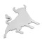Autocolant 3D crom Bull Garage AutoRide