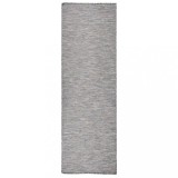 VidaXL Covor de exterior, maro şi albastru, 80x250 cm, țesătură plată