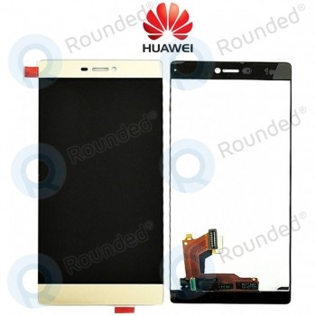 Modul display Huawei P8 LCD + Digitizer auriu foto