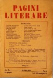 Revista Pagini literare nr.1/15 mai 1935