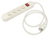 Prelungitor electric 4 prize PVC alb 5m 16A