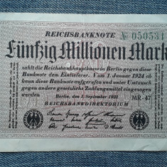 50000000 Mark 1923 Germania / 50 milioane marci 50.000.000/ seria 050531