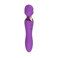 Vibrator din silicon JustZEN&trade; NX-128, dubla folosire, punctul G si clitoris, 12 moduri de vibratii, reincarcabil USB, silentios si rezistent