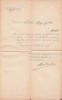 A3852N Iosif Hodoș, semnătura olografă pe numirea ca membru &icirc;n comitetul spitalului comitatens Zarand a lui Ladislau Papp, pretor &icirc;n Brad, 1872