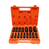 Trusa chei tubulare de impact lungi 10-32mm, patrat 1/2 inch Cr-Mo 16 piese Breckner Germany