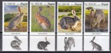 Angola 2019 - Iepuri, Serie cu Tapsuri, MNH