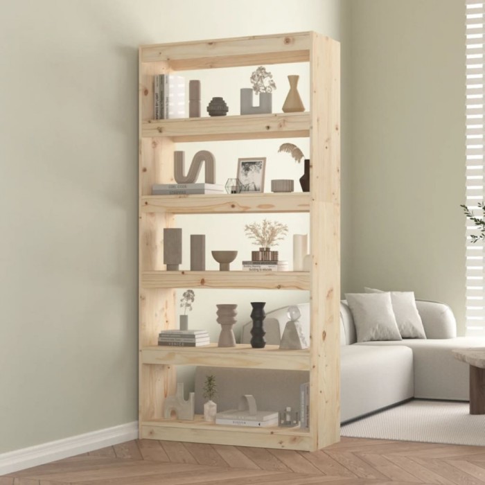 vidaXL Bibliotecă/Separator cameră, 80x30x167,4 cm lemn masiv pin
