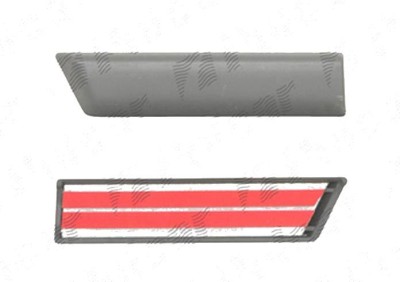 Bandou aripa, ornament Opel Astra F, 1995-12.2002, fata, Dreapta, negru foto
