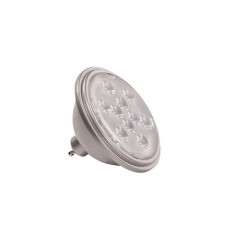 Sursa de iluminat, bec, Lampa LED QPAR111 GU10, 13 °, gri, 2700K, 660lm,