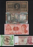 Set 5 bancnote de prin lume adunate (cele din imagini) #116, Europa