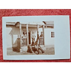 Fotografie tip carte postala, militari 1915