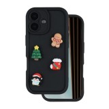Husa pentru Apple iPhone 17, OEM, Ultra Trendy 3D Christmas, Neagra
