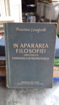 IN APARAREA FILOSOFIEI - MAURICE CORNFORTH foto