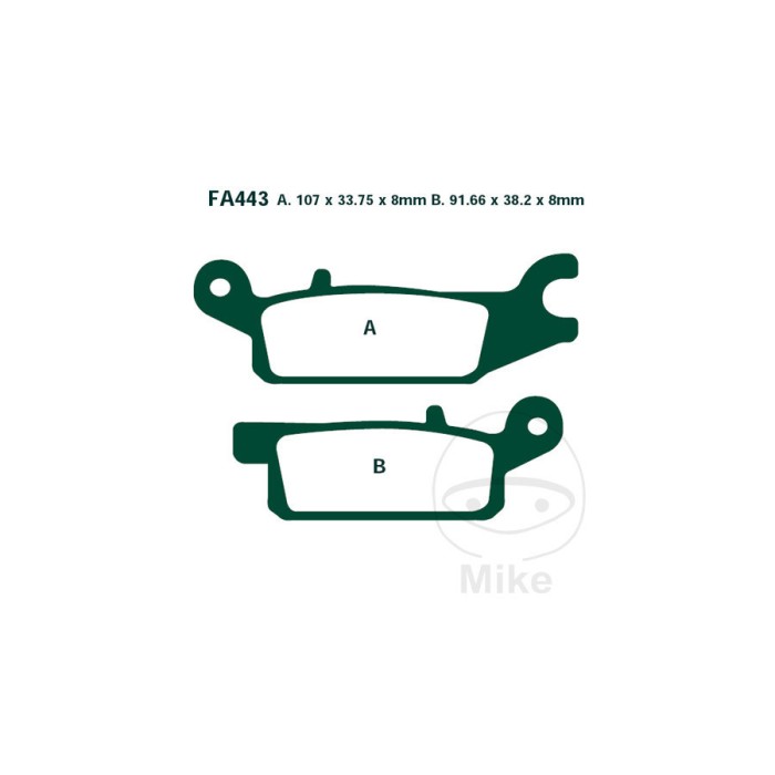 MBS Placute frana sinter EBC FA443R / MCB801, Cod Produs: 7321227MA