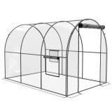 Outsunny Sera 3 x 2 x 2m cu Usa Rulanta si Fereastra, Transparent | Aosom Romania