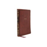 Nkjv, Reference Bible, Center-Column Giant Print, Leathersoft, Brown, Red Letter Edition, Comfort Print: Holy Bible, New King James Version