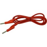 Cablu borne 4mm t-t 1m rosu