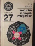 Excursie in Teoria Multimilor - N.I. Vilenkin, 1972, Enciclopedica Romana, Matematica, Paperback, 230 pagini