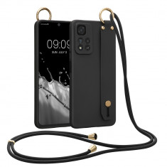 Husa Kwmobile pentru Xiaomi Redmi Note 11 Pro Plus 5G, Silicon, Negru, 59060.01