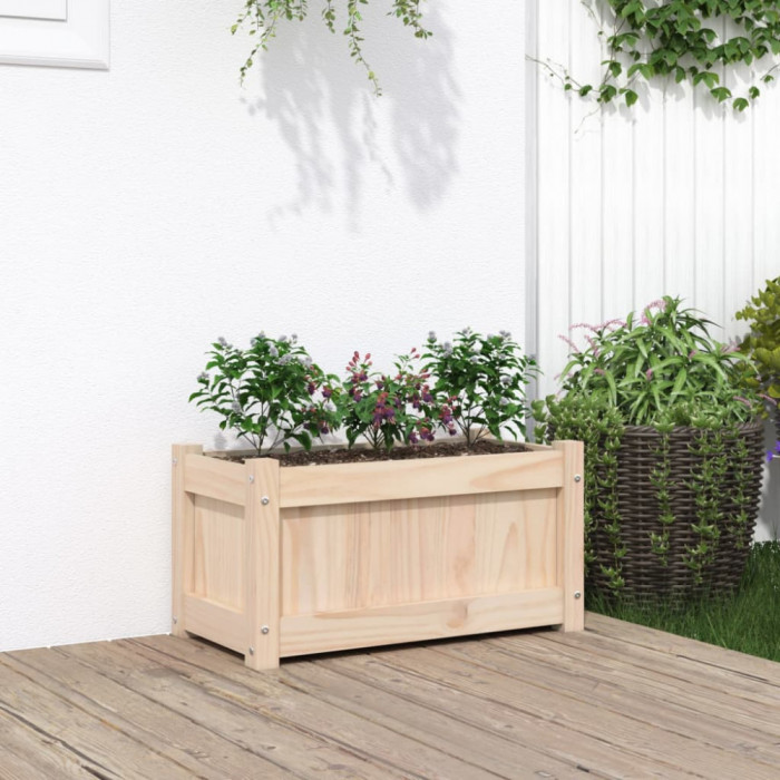 vidaXL Jardinieră de grădină, 60x31x31 cm, lemn masiv de pin