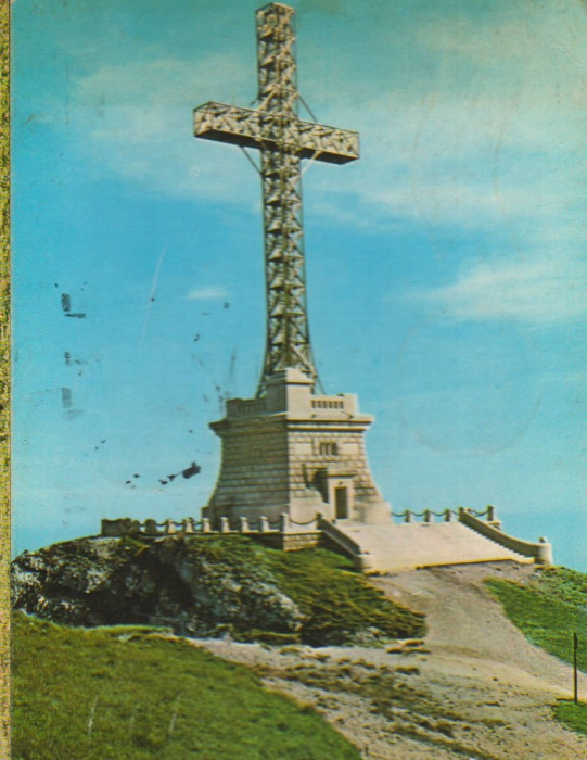 CPI B13912 CARTE POSTALA - MUNTII BUCEGI. MONUMENTUL EROILOR, CARAIMAN, CRUCEA