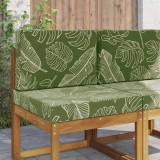 vidaXL Perna pentru canapea de exterior 2 pcs Design cu frunze 900724