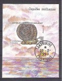 Madagascar 1993 Molluscs, perf. sheet, used AB.035, Stampilat