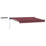 vidaXL Cort electric retractabil Burgundy 3 x 2,5 m 3422002