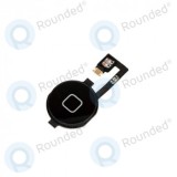 Butonul de pornire incl. flex black pentru iPhone 4