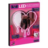 Oglinda Inima cu LED Neon 45.7x61cm