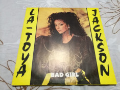 La Toya Jackson ? Bad Girl (Electrecord, ST-ELE 04131)(Vinyl/LP) foto