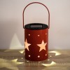 Felinar Solar Metalic Stele, Diametru 8.5cm, &Icirc;nălțime 12.7cm, Roșu/Verde, Oem