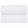Set 2 prosoape maini Gossi, 30x30 cm, 100% bumbac, 360 g/m&sup2;, alb, patrat, absorbante, antialergice