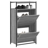 vidaXL Pantofar, gri sonoma, 60x34x112 cm, lemn prelucrat