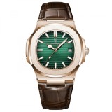 Cumpara ieftin Ceas barbatesc de mana Poedagar Casual Fashion Quartz Piele Maro Verde