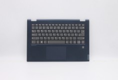 Carcasa superioara cu tastatura palmrest Laptop, Lenovo, IdeaPad C340-14API Type 81N6, 5CB0U42246, AP2GA000C20, cu slot fingerprint, iluminata, albast
