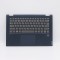 Carcasa superioara cu tastatura palmrest Laptop, Lenovo, IdeaPad C340-14IWL Type 81N4, 5CB0U42246, AP2GA000C20, cu slot fingerprint, iluminata, albast