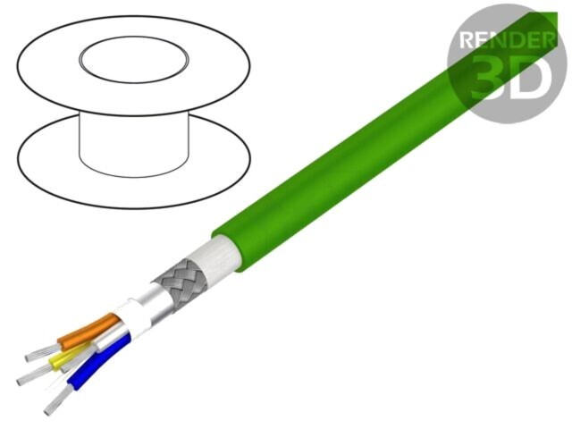 Cablu Ethernet S/FTP 4x22AWG 5 m ALPHA WIRE Essential Flexing