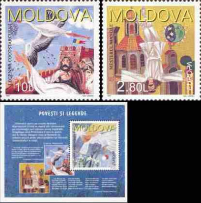 MOLDOVA 1997, EUROPA CEPT, Povesti si legende, MNH foto