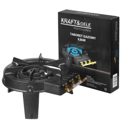 Arzator rotund exterior GPL, pirostrie din fonta, 9.8KW 3 duze KD117851 foto