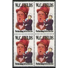 Statele Unite 1980 - W.C. Fields, neuzata de 4