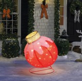 Decor Luminos Crăciun - Ornament Sferic - 60 LED - 60 x 83 cm - Roșu - 100-240 V AC