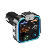 Cumpara ieftin Modulator FM Bluetooth auto universal, diverse functii, Q.C. 3.0, incarcare 20W - Negru