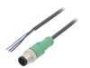 Cablu PHOENIX CONTACT M12 4 pini drept 5m pentru senzori și automatizări