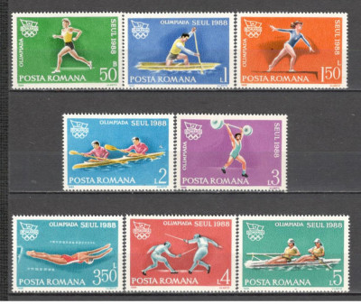Romania.1988 Olimpiada de vara SEUL ZR.827 foto
