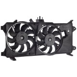 GMV radiator electroventilator Fiat Doblo (119/223), 2000-2006, Motorizare 1, 3 Multijet 51/55/62kw; 1, 9 Jtd 74kw; 1, 9 Multijet 77kw Diesel, dimens