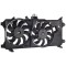 GMV radiator electroventilator Fiat Doblo (119/223), 2000-2006, Motorizare 1, 3 Multijet 51/55/62kw; 1, 9 Jtd 74kw; 1, 9 Multijet 77kw Diesel, dimens
