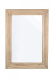 Oglinda decorativa perete cu rama lemn natur Tiziano 81x3.8x111 cm