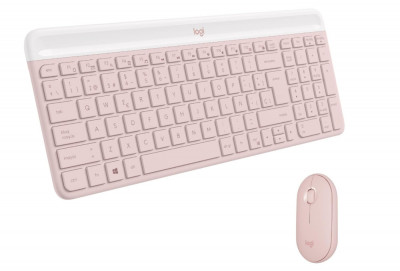 Set mouse + tastatura fara fir Logitech MK470 Slim Combo, receptor USB de 2,4 GHz, QWERTY spaniol - RESIGILAT foto