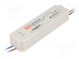 Alimentator pulsatoriu LED MEAN WELL 59,5W 9&divide;34VDC 1750mA 90&divide;264VAC